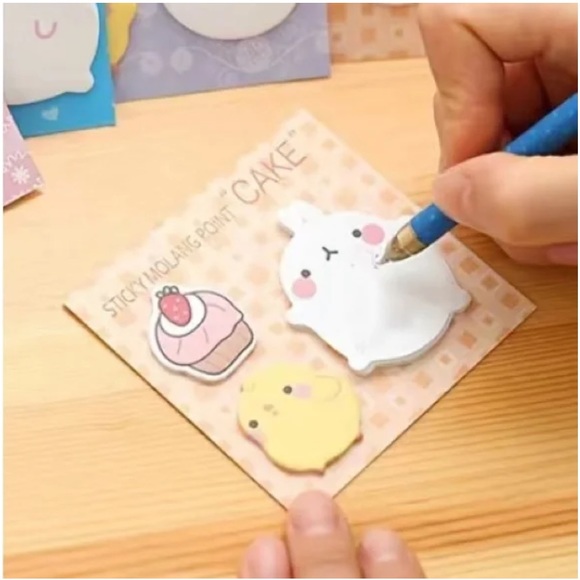 ❗️Kawaii Little Fat Rabbit Post It  Sticky Notes - Picture 2 of 4